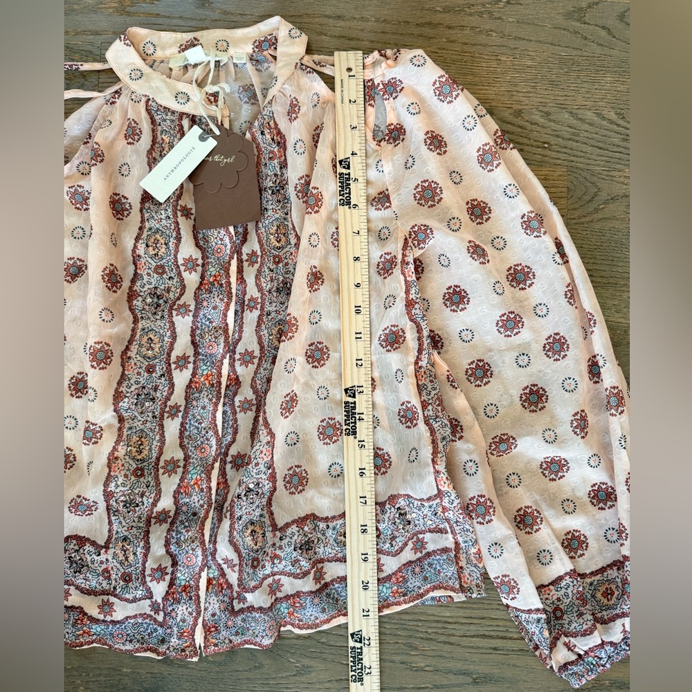 Anthropologie Forever That Girl Cold Shoulder Blouse size XS NWT - Picture 9 of 11